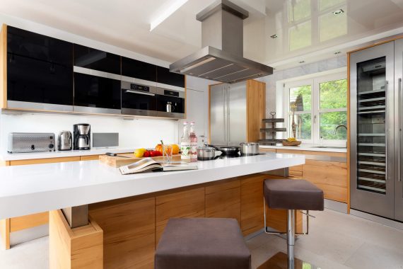 Interior design photo of staged kitchen